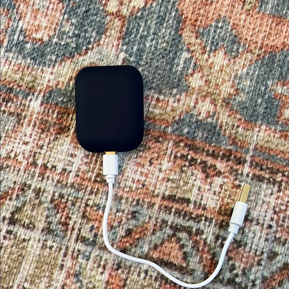 Blue Wireless Earbuds with Charging Case